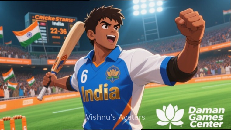 Vishnu's Avatars - The Ten Incarnations Vishnu's Avatars game screenshot showing Lord Vishnu's ten incarnations